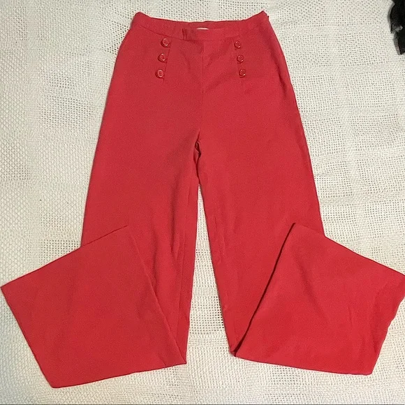 Wide leg coral pants✨ - Picture 1 of 8